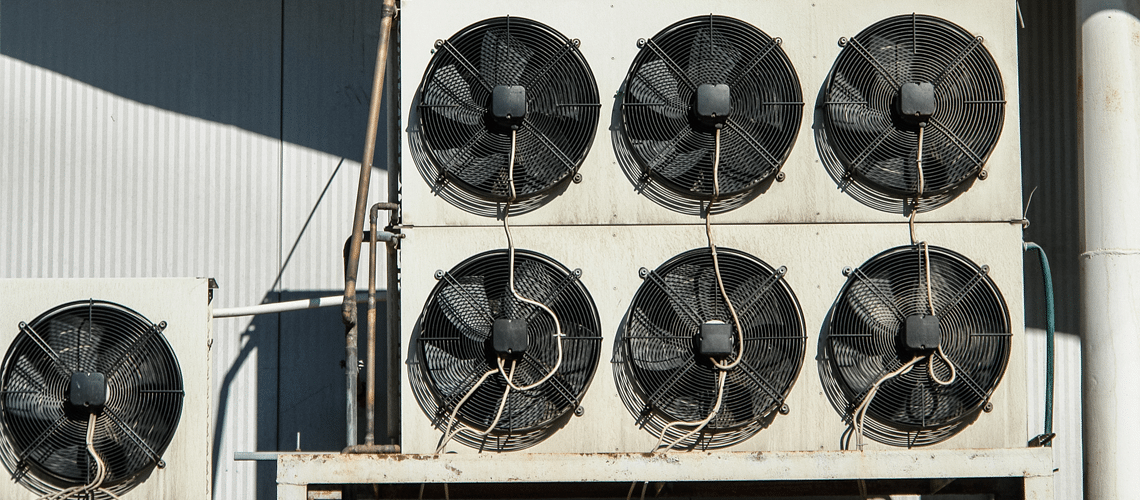 fan components of commercial air conditioning units